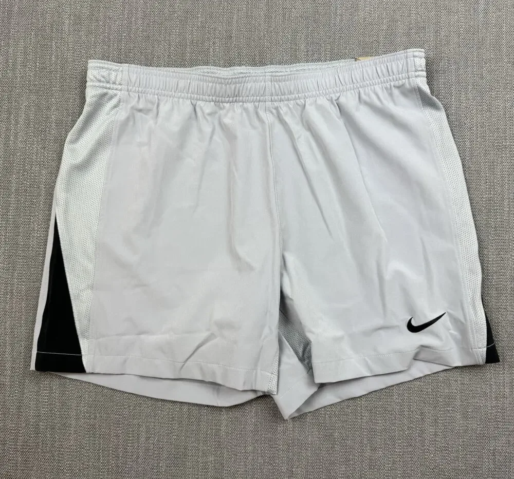 Nike Dri-FIT Women’s Soccer Shorts Gray Black Standard Fit Medium NWT